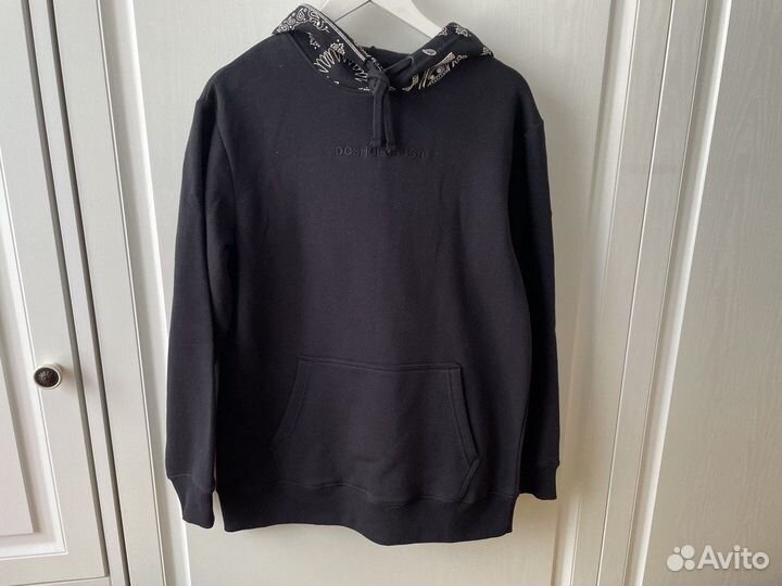 Худи женское DC Shoes оверсайз чёрный M новое