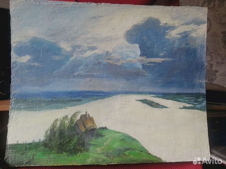 Учебная копия картины Левитана Над вечным покоем