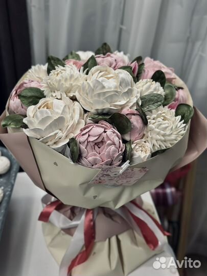 Букет из зефира 35 см, зефирный букет