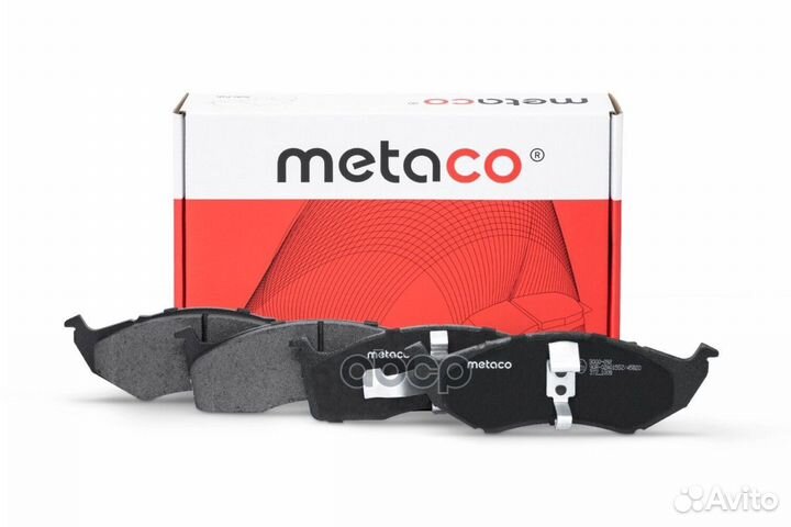 Колодки тормозные передние к-кт '3000-092 metaco