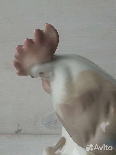 Петушок салфетница СССР Фарфоровая статуэтка