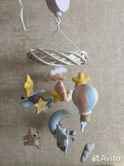 Детский мобиль ручной работы