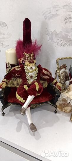 2шт интерьерные куклы драконы+ диванчик