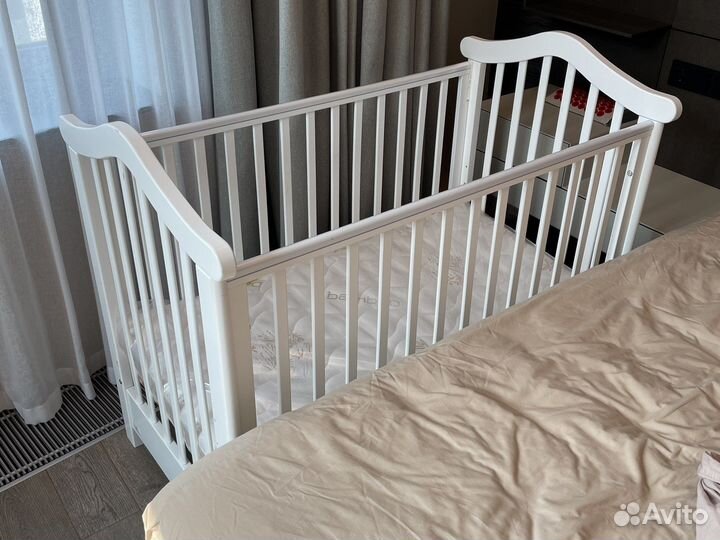 Детская приставная кроватка fiorellino lilly