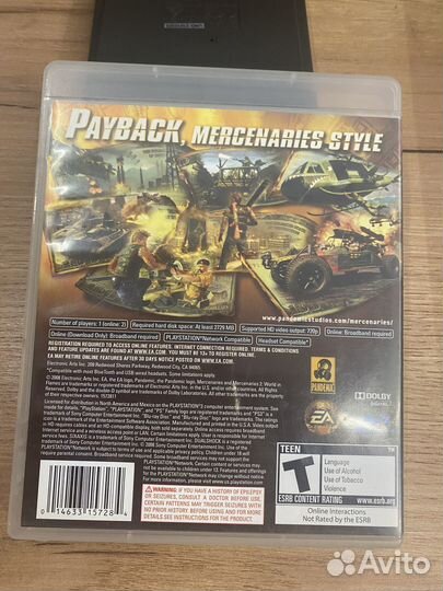 Mercenaries 2 World in Flames диск для PS3 б/у