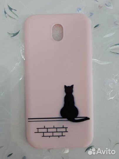 Чехол новый для Samsung Galaxy J7 (2017) «Котик»