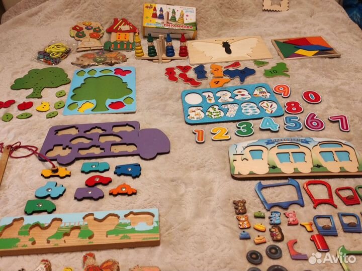 Деревянные развивающие игрушки
