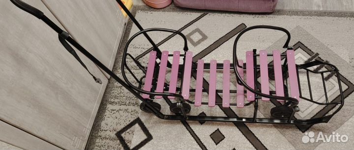 Детские санки для двойни, погодок