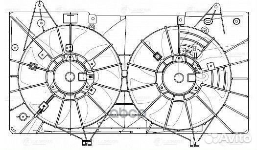 Вентилятор радиатора mazda 6 (с кожухом. 2 вент