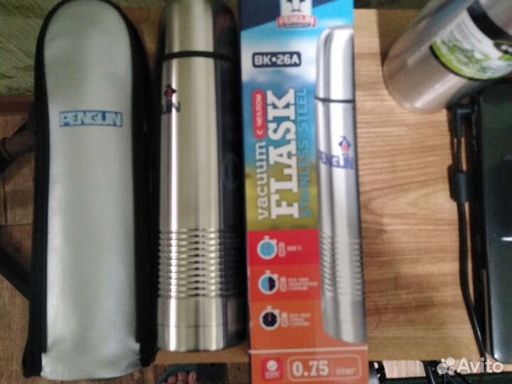 Термос новый металл, 0.75л