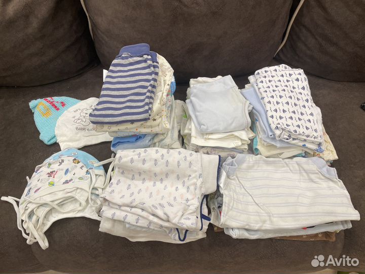 Пакет вещей на мальчика от 0 до 6 мес