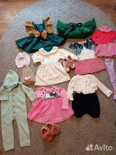 Вещи и обувь пакетом для девочки