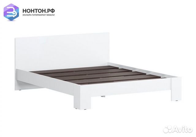 Кровать эва 1.6 м белая