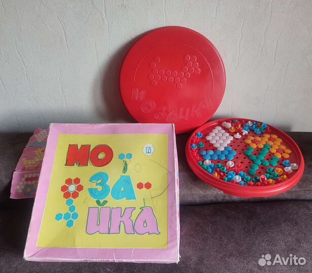 Детская игра мозаика СССР Пчелиные соты, винтаж
