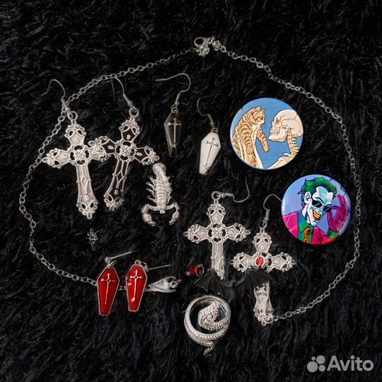 Готические украшения бижутерия