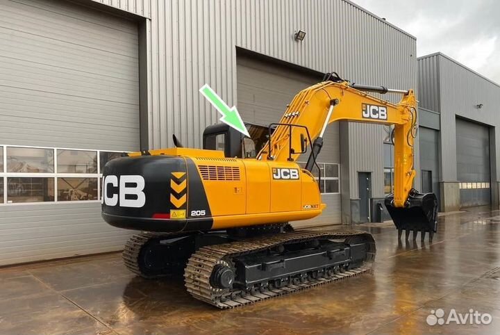 Стекло кузовное правое у стрелы JCB JS 205