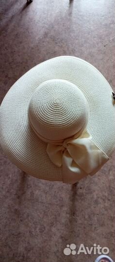 Шляпа женская летняя белая