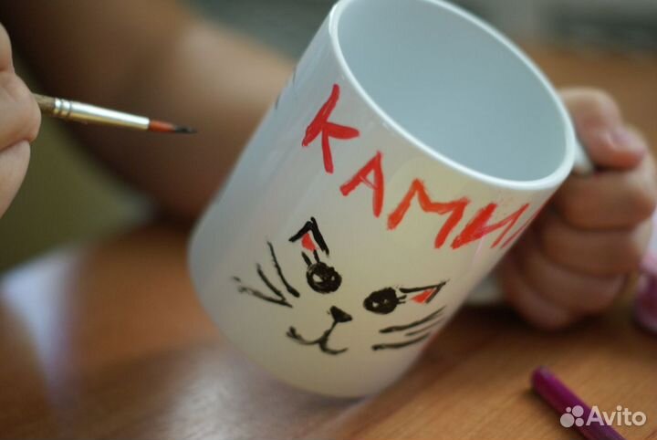 Выездной мастер-класс по росписи кружек (в школу)