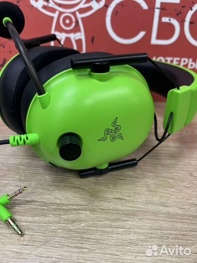 Игровые наушники Razer BlackShark V2 X зеленый