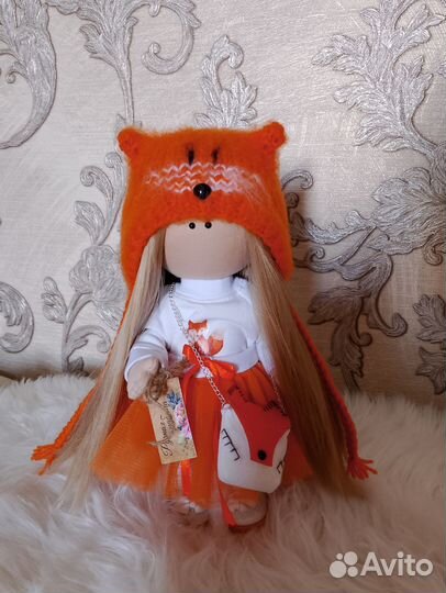 Текстильная кукла Алиса, игровая, для интерьера