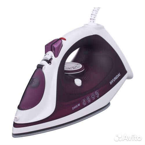 Утюг Hyundai H-SI01961 2400Вт белый/фиолетовый