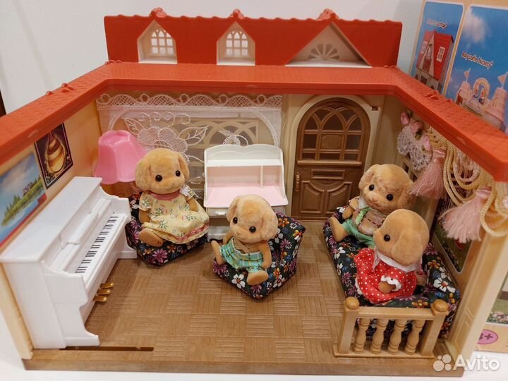 Sylvanian families домик семья лабрадоров