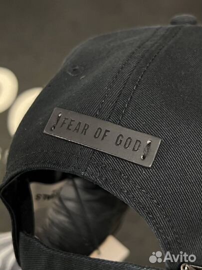 Кепка бейсболка мужская fear of god essentials