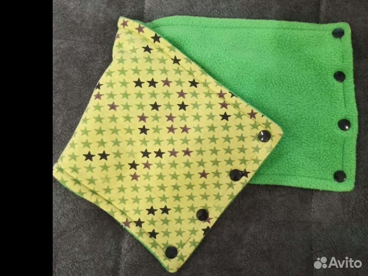 Снуд детский на кнопках, двухсторонний