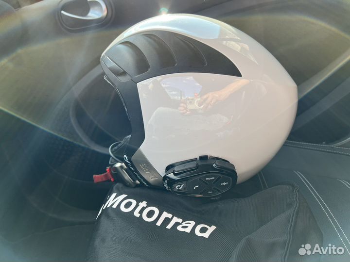 Мото шлем BMW с гарнитурой