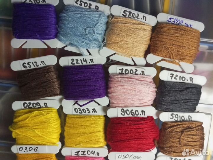 Нитки мулине пнк кирова цветные