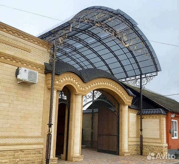 Кованый навес в рассрочку