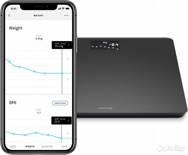 Весы электронные Withings Body Scale WBS06 черный