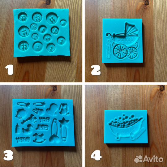Силиконовые молды/формы для скрапбукинга