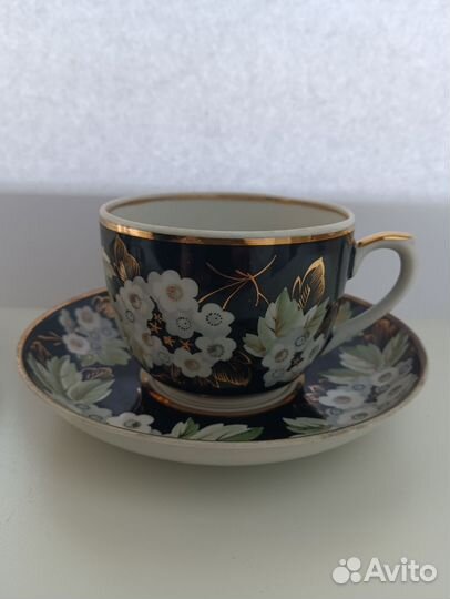 Чайная пара и блюдце СССР