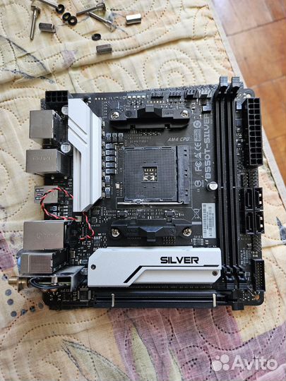 Материнская плата Mini ITX Biostar B550T Silver