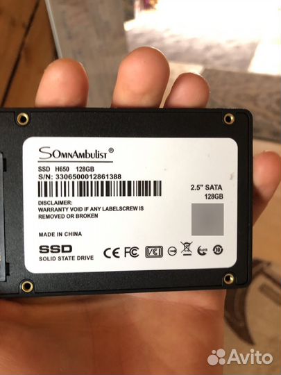 SSD SATA 128Gb/256gb