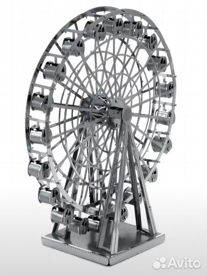 Сборная модель эйфелева башня 3д металлическая