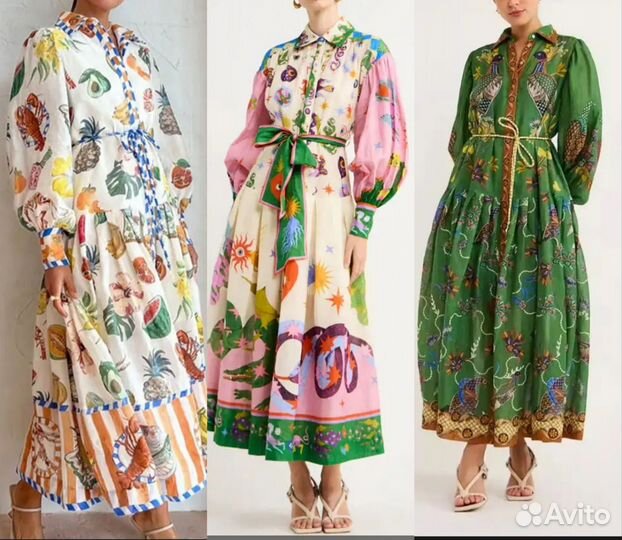 Платье в стиле zimmermann