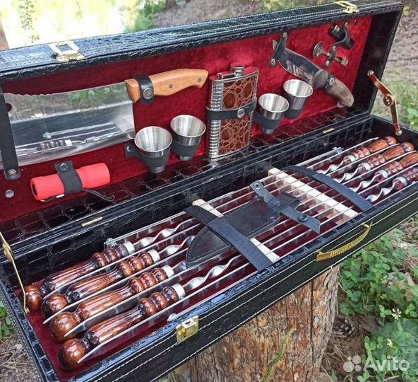 Набор шампуров нож топор