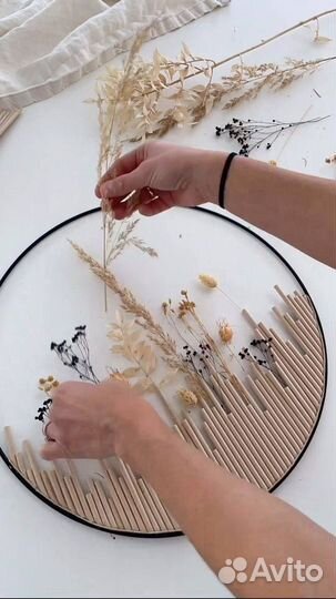 Мк Панно с сухоцветами