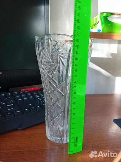Большая хрустальная ваза СССР