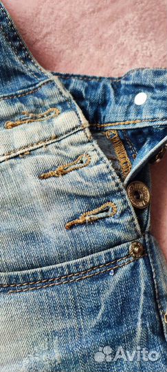 Джинсовый комбинезон женский