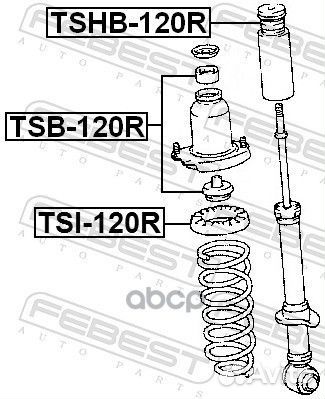 Пыльник заднего амортизатора tshb120R Febest
