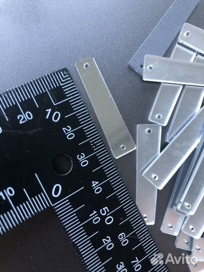 Зеркальные акриловые стразы пришивные