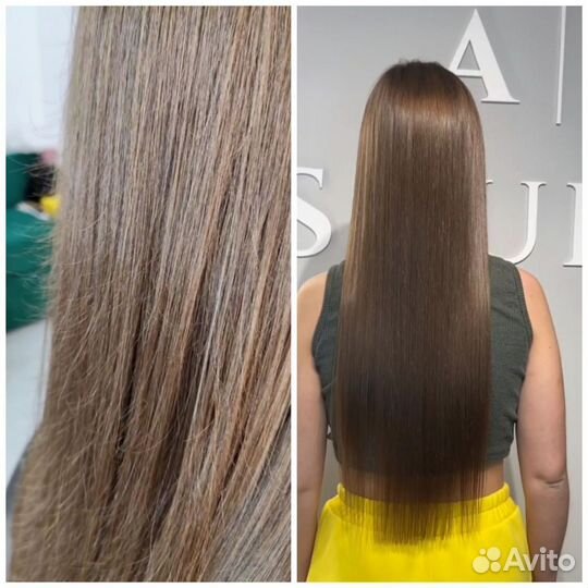 Ботокс, Кератиновое выпрямление волос