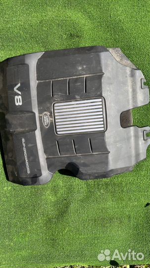 Крышка двигателя декоративная Range Rover L322 5.0