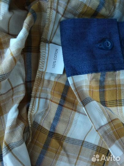 Рубашка в клетку женская S