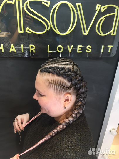 Плетение кос, косички с канекалоном