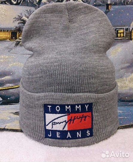 Шапка мужская женская весенняя Tommy Hilfiger