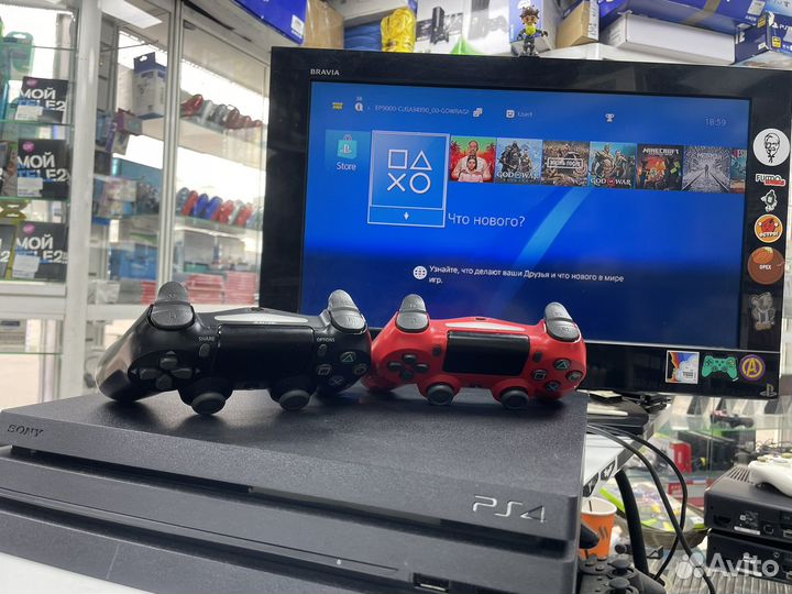 Sony PlayStation 4 Pro 1tb GoldHen прошитая + игры